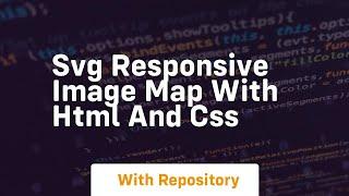 Svg responsive image map with html and css