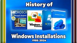 ️Development of Windows Installations (1985-2024)️ #windows