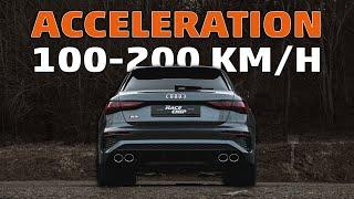 Audi S3 (8Y)  - Acceleration 100 - 200 km/h RaceChip vs. Stock