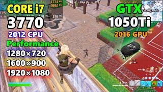 GTX1050Ti×CORE i7 3770/fortnite chapter5 Season1/performance/SOLO/FPS TEST/フォートナイト/2024