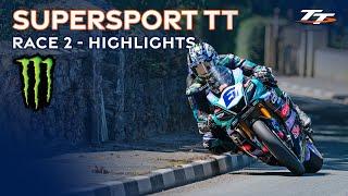 Monster Energy Supersport TT Race 2 - Highlights | 2024 Isle of Man TT Races