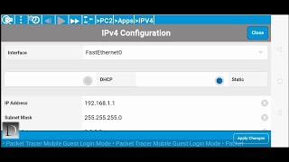 Cara Setting Ip Address PC pada Cisco Packet Tracer Mobile