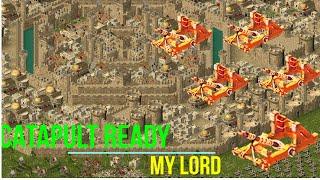 "Catapult Only!  Destroying a Massive Castle | Stronghold Crusader"