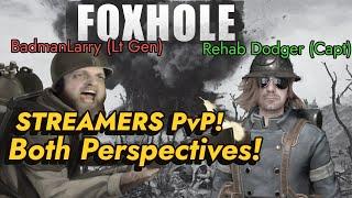 Partisan vs Badman Larry! Epic Showdown in Foxhole! Twitch Streamers VS Battle.