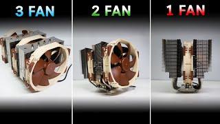 1 Fan VS 2 Fan VS 3 FAN | CPU Air Cooler Test By Noctua NH-D15