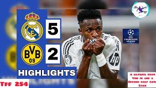 HIGHLIGHTS | Real Madrid 5-2 Dortmund | UEFA Champions League | Round 3