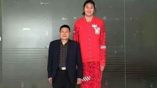 The Female Yao Ming Zhang Ziyu 7 Feet 4 Inches Only 14 Years Old China 7 Feet 6 Inches NBA #Shorts