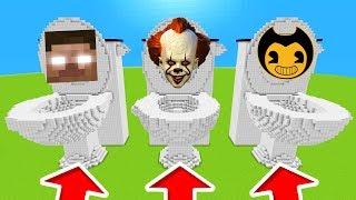 Minecraft PE : DO NOT CHOOSE THE WRONG TOILET! (Herobrine, Pennywise & Bendy)