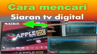 How to find digital tv broadcasts on stb Matrix Apple HD