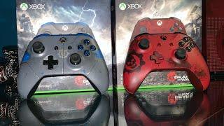 Xbox One Crimson Omen Gears Of War 4 Controller Unboxing