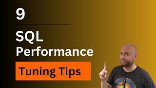 9 Query Tuning Techniques | SQL Server Performance Tuning Made Easy