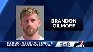 Man arrested in Daytona Beach after allegedly dangling, dropping child off 2nd-floor resort balcony