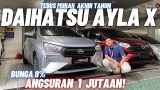 Turun Harga Habisin Nik 2024⁉️Review Daihatsu Ayla 1.0 Type X Terbaru 2024