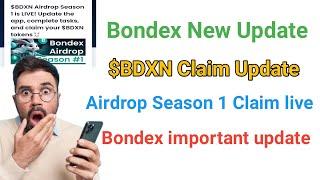 Bondex Mining Airdrop Season 1 Claim Update | $BDXN Token Claim A to Z Process | @CryptoRobiNr