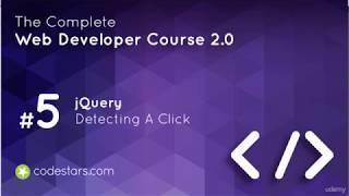 Learning Jquery | Web Developing Tutorials | Lesson 3 Detecting A Click
