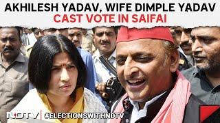 Lok Sabha Election 2024: Akhilesh Yadav, Wife Dimple Yadav Cast Vote In Saifai