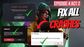 Fix Valorant All Crashes| DX11 Feature Level 10.0 Error| Valorant System Error| Connection Error 