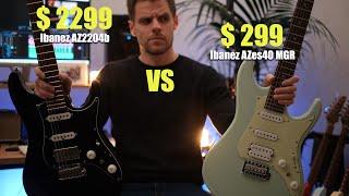 $2299, VS $299, - Ibanez Guitars | Sound Comparison | Ibanez AZ, Ibanez AZES