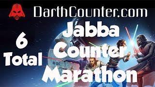 Jabba Counter Marathon - 6 5v5 SWGOH GAC Counters using Jabba, JMK, LV, Reva, SLKR