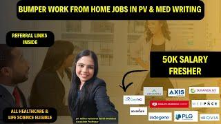 Accenture & IQVIA, Advarra Hiring Work from Home Jobs for Freshers | Pharmacovigilance & Med Writing