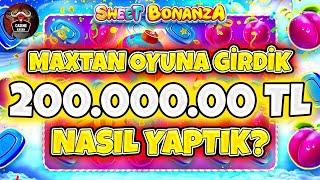 Sweet Bonanza Küçük Kasa  200.000.00 TL SLOT REKOR  MAKSWİN REKOR KATLADIK #sweetbonanza #slots
