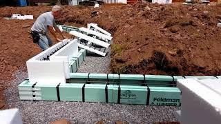 How to Form and Pour Concrete Footings with the Foothold ICF Footing System