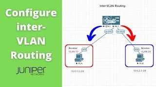 Communicate Between VLANs w/ inter-VLAN Routing Juniper