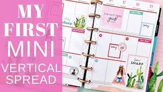 PLAN WITH ME | My First Time Decorating A MINI Vertical Happy Planner | Rongrong