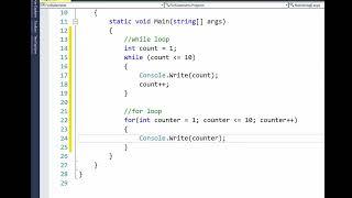 For Loops in C#