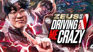 ZEUS IS DRIVING ME CRAZY - T1 VS BRO - LCK SUMMER 2024 - CAEDREL