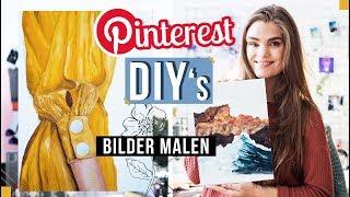 2 PINTEREST DIY's BILDER MALEN mit Ölfarbe - Teil 9 // I'mJette