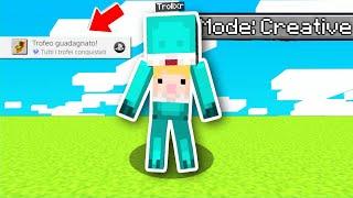 COME SBLOCCARE TUTTI i TROFEI di MINECRAFT PS4/PS5 in CREATIVA - MCPE ITA