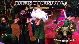 Akibat Ulah Suiter Bar" - Banteng Ngamuk Massal ‼️ Bantengan RUKUN MANUNGGAL Live Tutut Arjowinangun