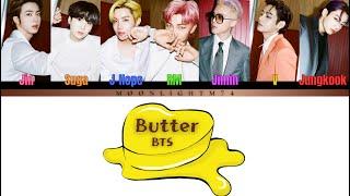 BTS - (방탄소년단) - Butter - (Lyrics) - (Color Coded Lyrics)