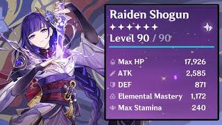1000 Elemental Mastery Raiden Shogun