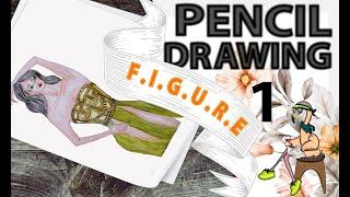 Draw Tutorial. Pencil Sketch Drawing. Pencil Sketching figure  Part 1 #pencilsketch #pencilart #art