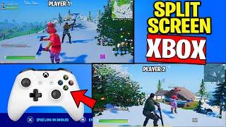 HOW TO SPLIT SCREEN IN XBOX ONE FORTNITE TUTORIAL (CONTROLLER SETTINGS) - Fortnite Split Screen