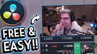 How to make Shroud's  ANIMATED WEBCAM TWITCH OVERLAY in Resolve! | Davinci Fusion Tutorial