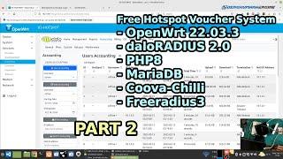 OpenWrt Daloradius  Hotspot Voucher V2 -   Fw 22 03 3 Daloradius V2.0 -   Part2