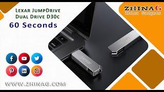 Lexar JumpDrive Dual Drive D30c In 60 Seconds By Zhina Gadgets
