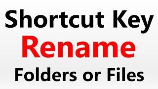 Rename Shortcut key || rename folder and Any file || Rename files || Computer Update Gyan