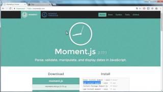 Библиотека moment.js. Работа с форматами. Урок 1