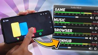 Separate Audio Tracks In OBS With PHONE Controls!
