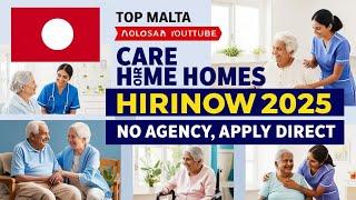 Move to Malta as a Caregiver in 2025- Free Visa and Family Benefits #CaregiverJobs #VisaSponsorship