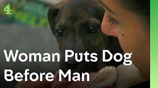 Woman puts dog before man | The Dog House  | Bluebell the lurcher Terrier Cross puppy