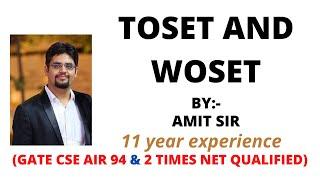 230. toset and woset