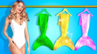 OMG! Extreme Mermaid Makeover - Amazing DIY Hacks and Tricks from Underwater by Double Jam