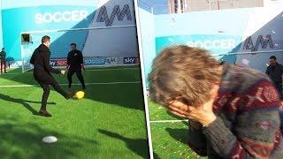 Jason McAteer vs Alan Davies | Penalty, volleys, free kick & crossbar challenge | Soccer AM Pro Am