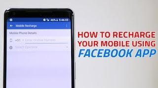 How to Recharge Your Mobile Using Facebook App