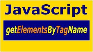 Etiqueta getElementsByTagName JavaScript ejemplo